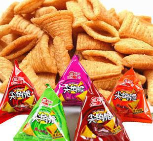 三惠尖角脆 五種口味妙脆角，休閑零食新選擇，膨化食品整箱批發(fā)指南